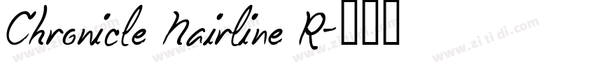 Chronicle Hairline R字体转换